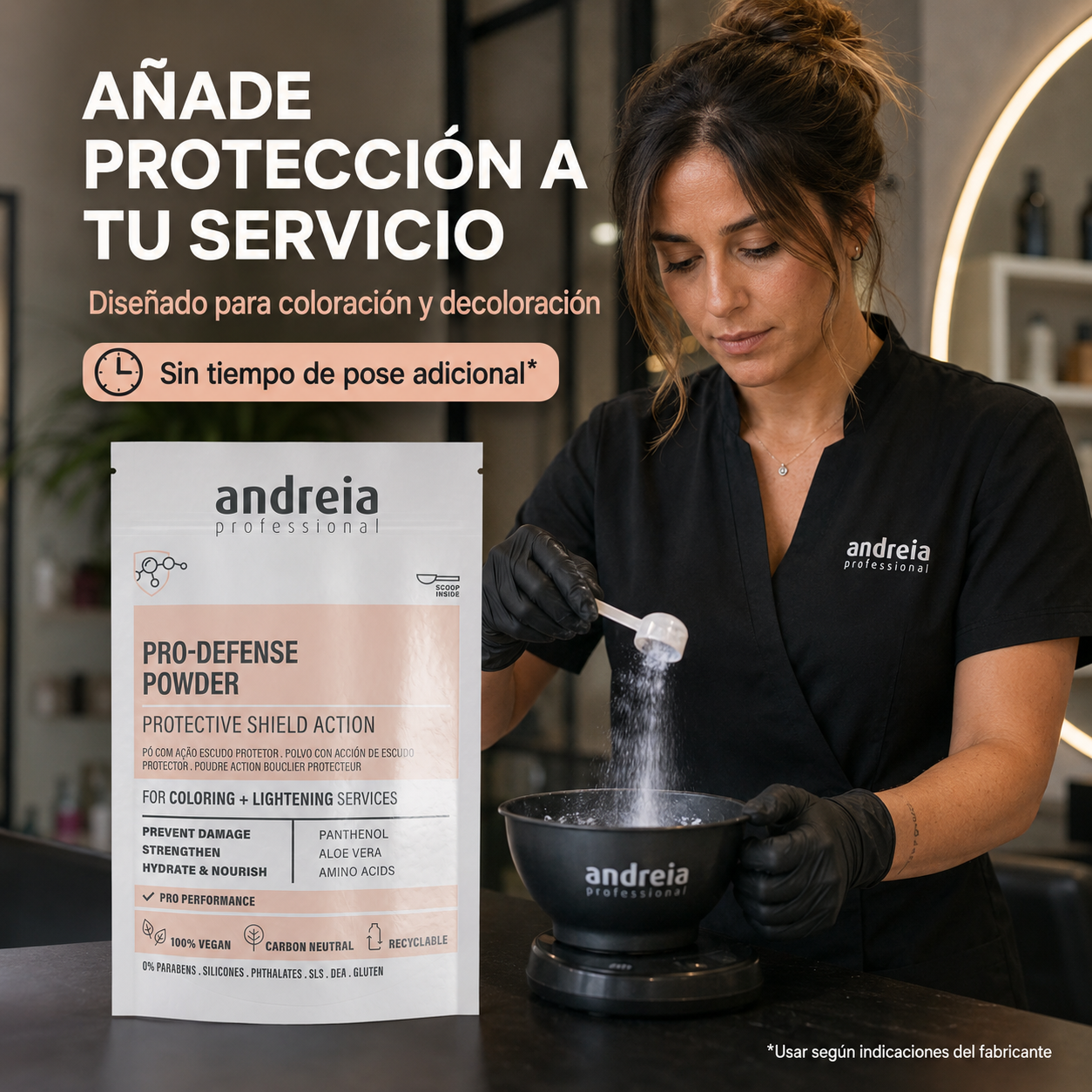 Andreia Professional – Protector capilar para coloración y decoloración 100 g