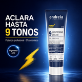 Andreia Professional – Crema decolorante sin amoniaco hasta 9 tonos 250 g