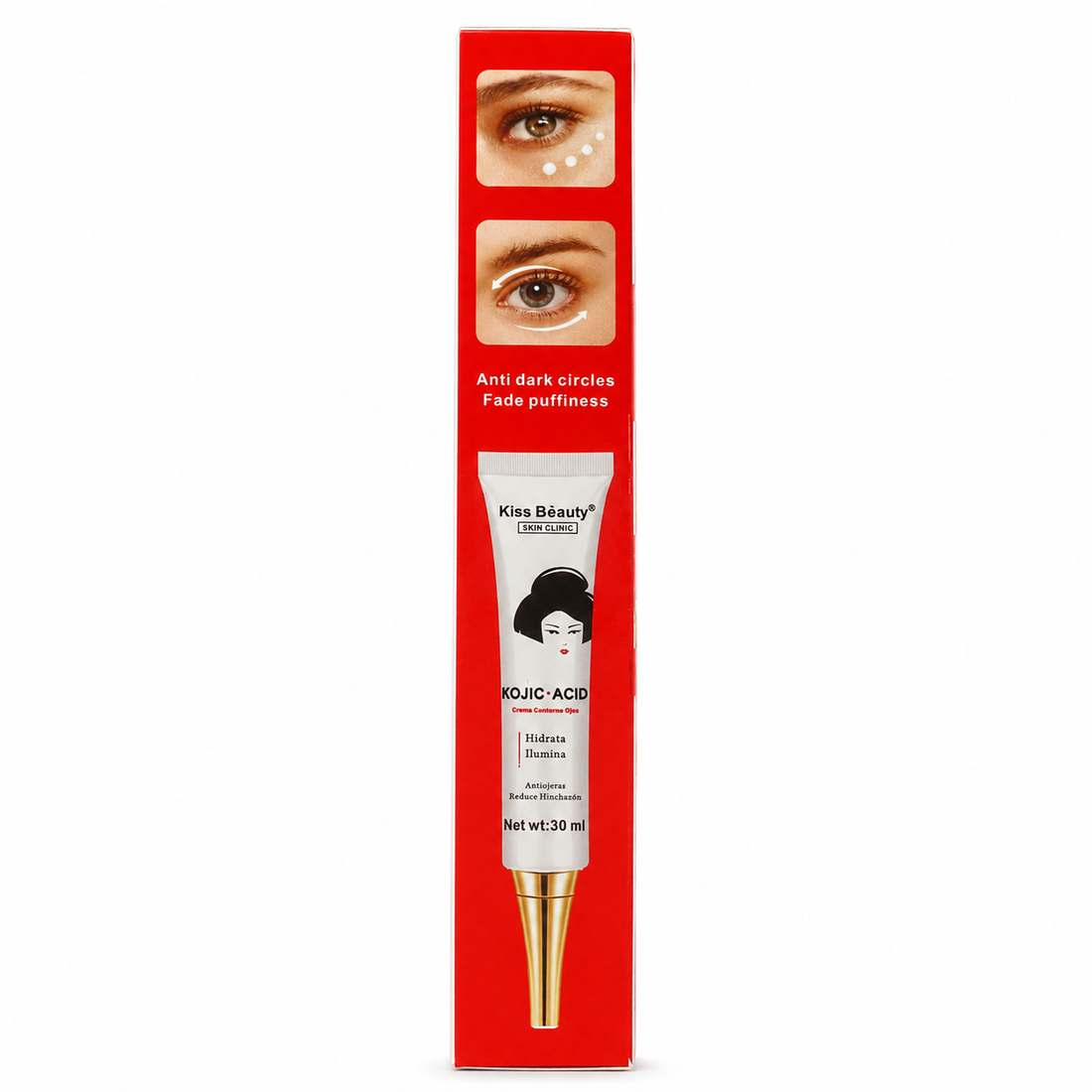 Kiss Beauty – Crema para Ojeras e Hinchazón del Contorno de Ojos 30 ml