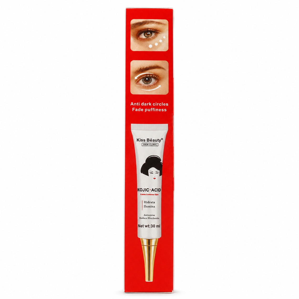 Kiss Beauty – Crema para Ojeras e Hinchazón del Contorno de Ojos 30 ml