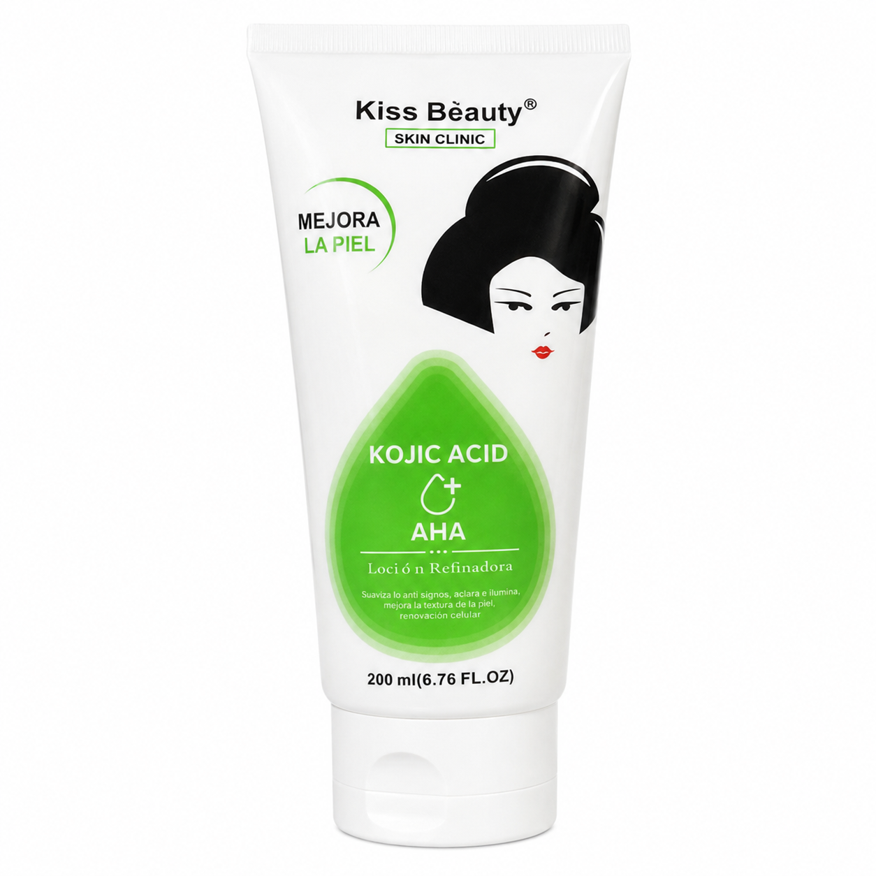 Kiss Beauty – Loción Corporal con Vitamina C / Glutatión / Ácido Hialurónico / Colágeno / AHA 200ml