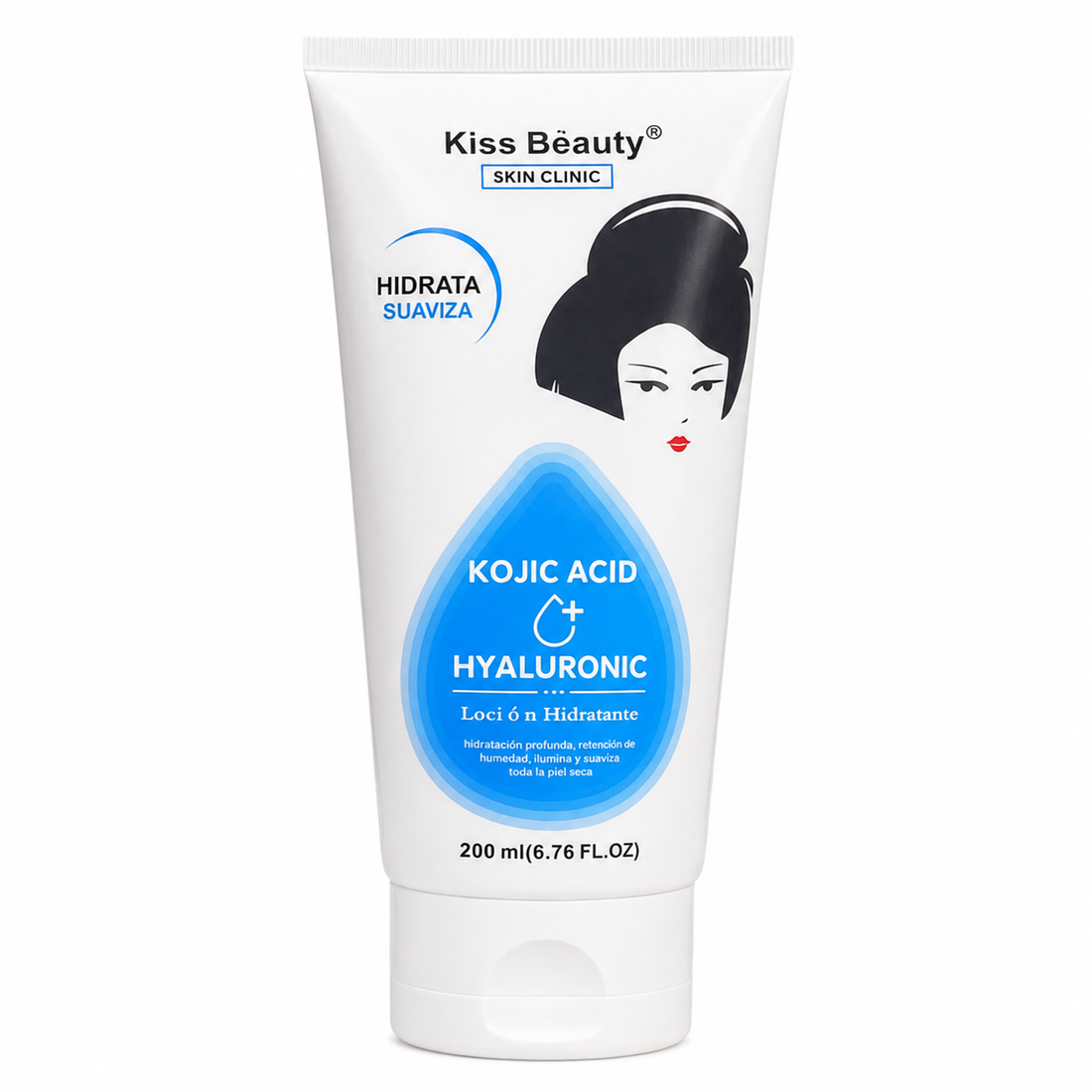 Kiss Beauty – Loción Corporal con Vitamina C / Glutatión / Ácido Hialurónico / Colágeno / AHA 200ml