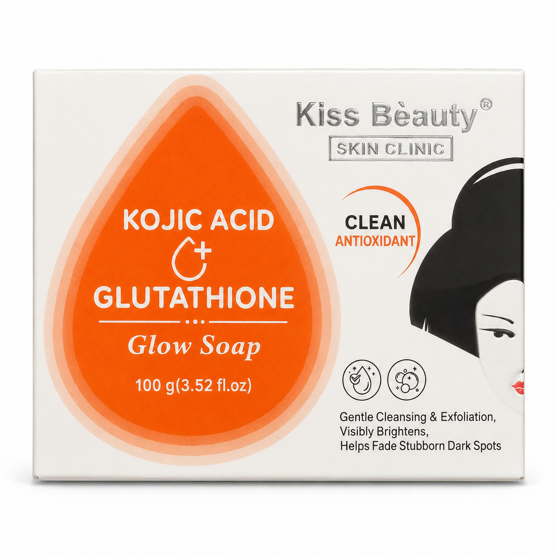 Kiss Beauty – Jabones Faciales con Ácido Kójico 5 Variantes 100