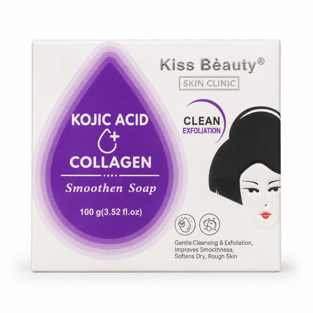 Kiss Beauty – Jabones Faciales con Ácido Kójico 5 Variantes 100