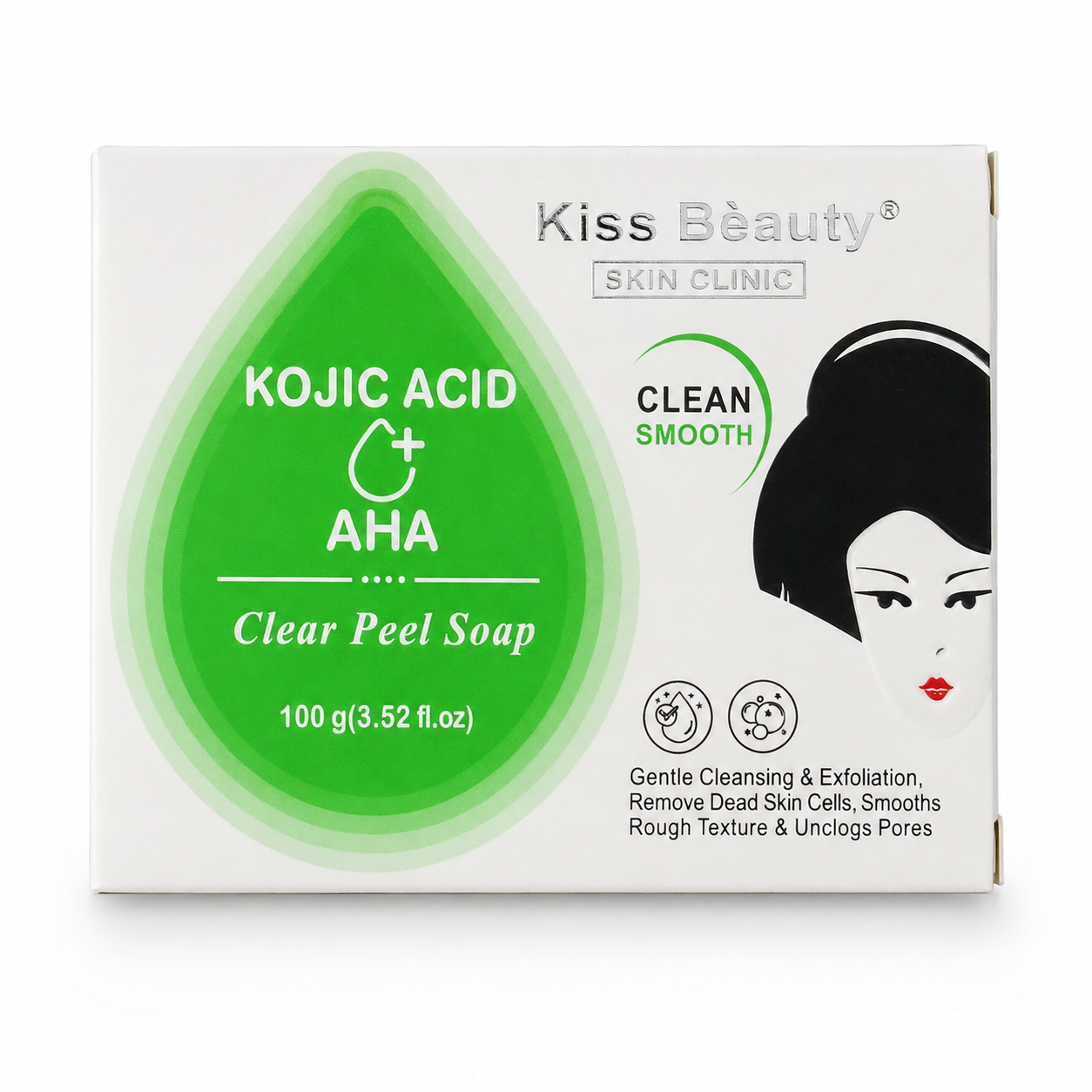 Kiss Beauty – Jabones Faciales con Ácido Kójico 5 Variantes 100