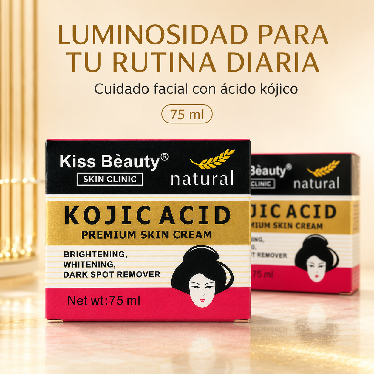 Kiss Beauty – Crema Facial para Manchas e Iluminar el Tono 75 ml