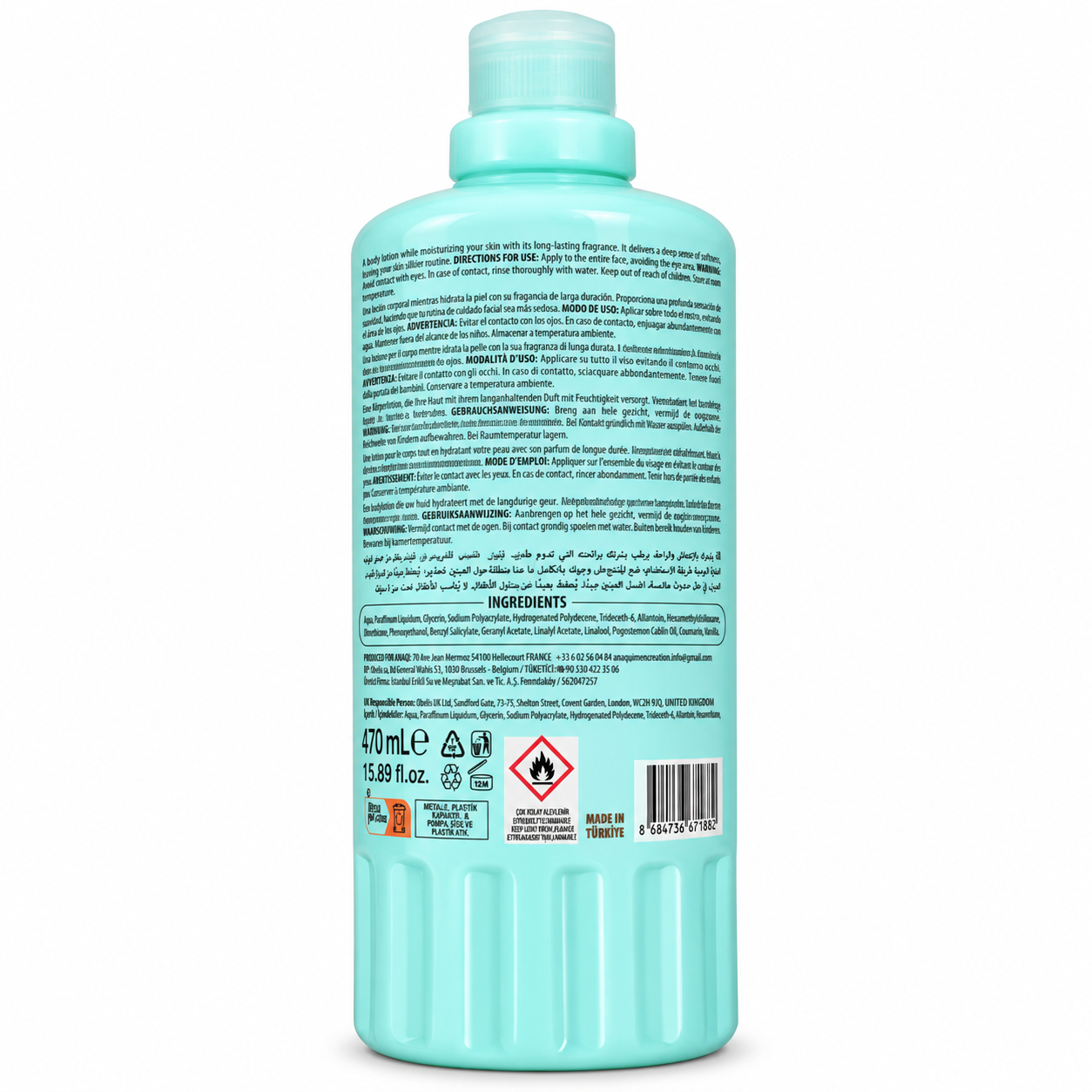 ANAQA – Crema After Shave para Hombre Hidratante Nº 02 470 ml