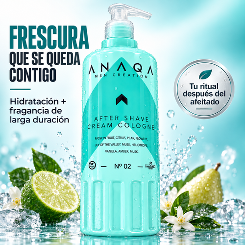 ANAQA – Creme After Shave para Homem Hidratante Nº 02 470 ml
