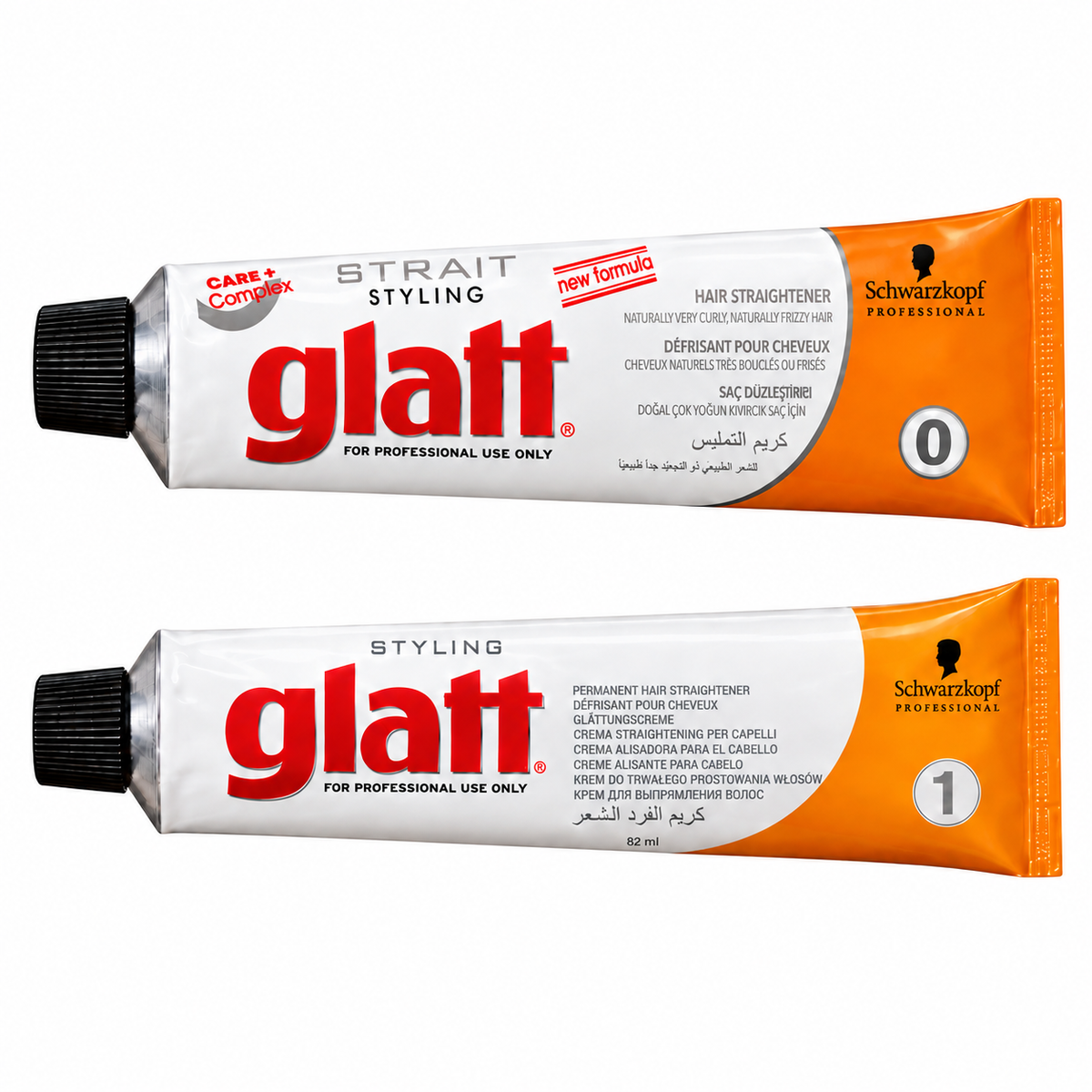 Schwarzkopf Professional – Crema Alisante Profesional Glatt para Alisado Permanente 82 ml + 2x40 ml