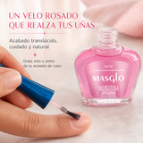 Masglo – Base para uñas frágiles nutritiva rosada 13,5 ml