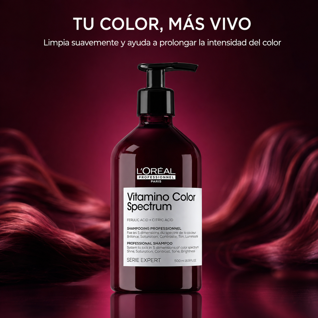 L'Oréal Professionnel – Champô para Cabelo Pintado Vitamino Color Spectrum 500/1500 ml