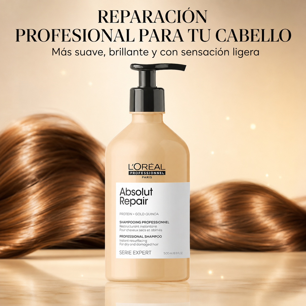 L'Oréal Professionnel – Champú Reparador para Cabello Dañado Absolut Repair 500/1500 ml