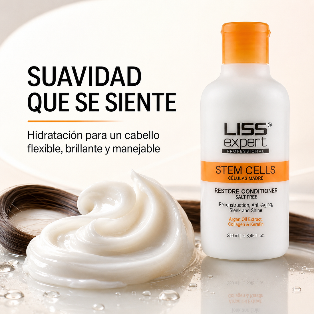 Liss Expert – Acondicionador sin sal hidratante y antifrizz 250 ml