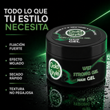 Gold Style – Gel capilar efecto mojado de fijación fuerte 450 ml