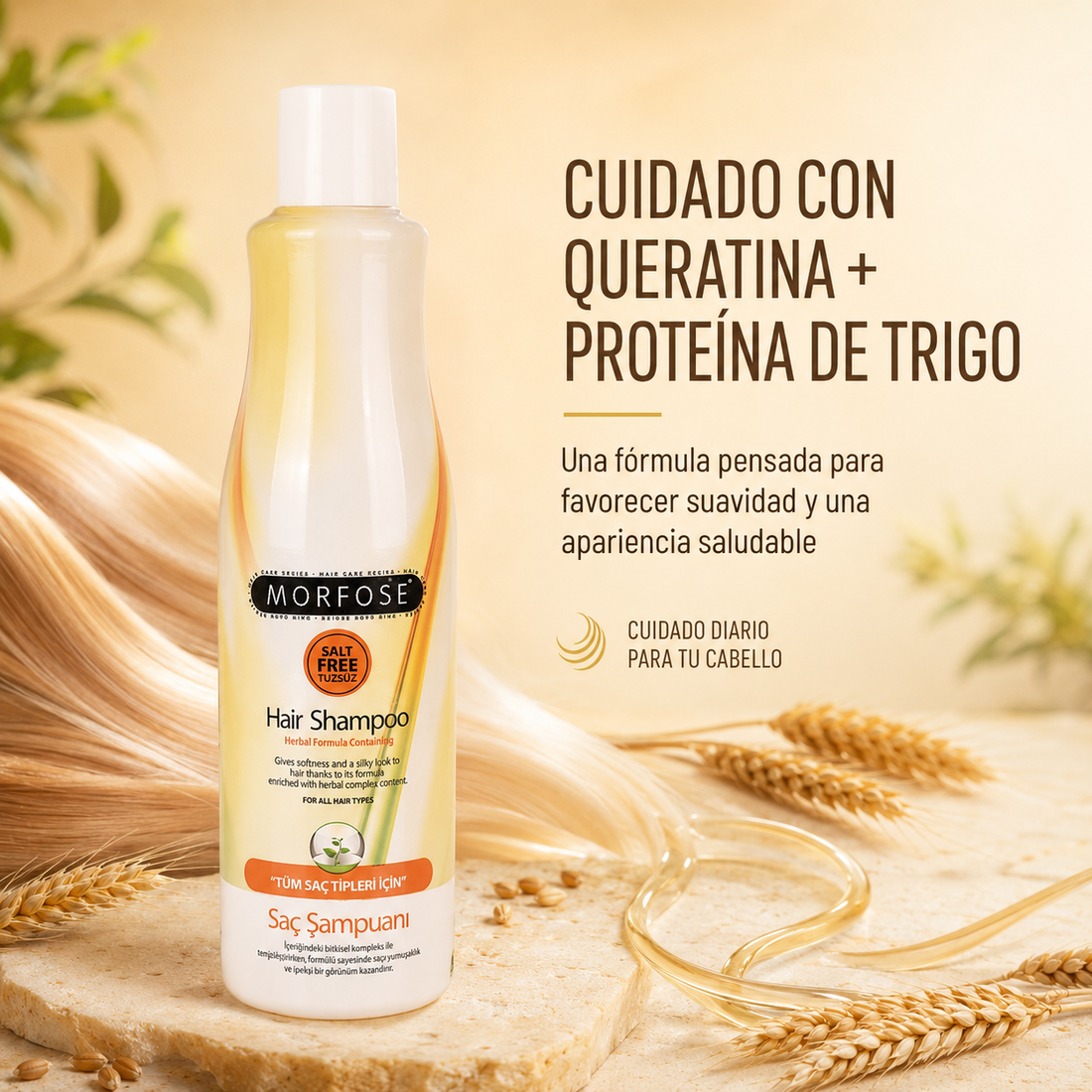 Morfose – Champú sin sal para todo tipo de cabello 500m