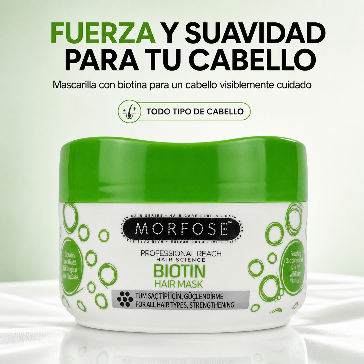 Morfose – Mascarilla para Fortalecer el Cabello con Biotina 500 ml