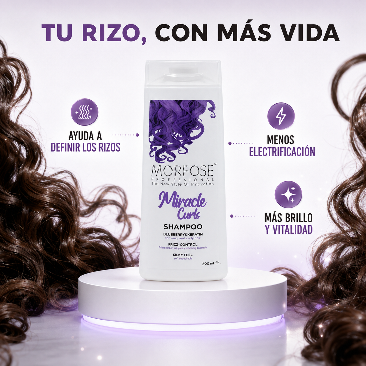 Morfose – Champú para definir rizos Miracle Curls 300m
