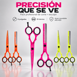 Bifull – Pack Tijeras de Peluquería Corte y Esculpir 6"