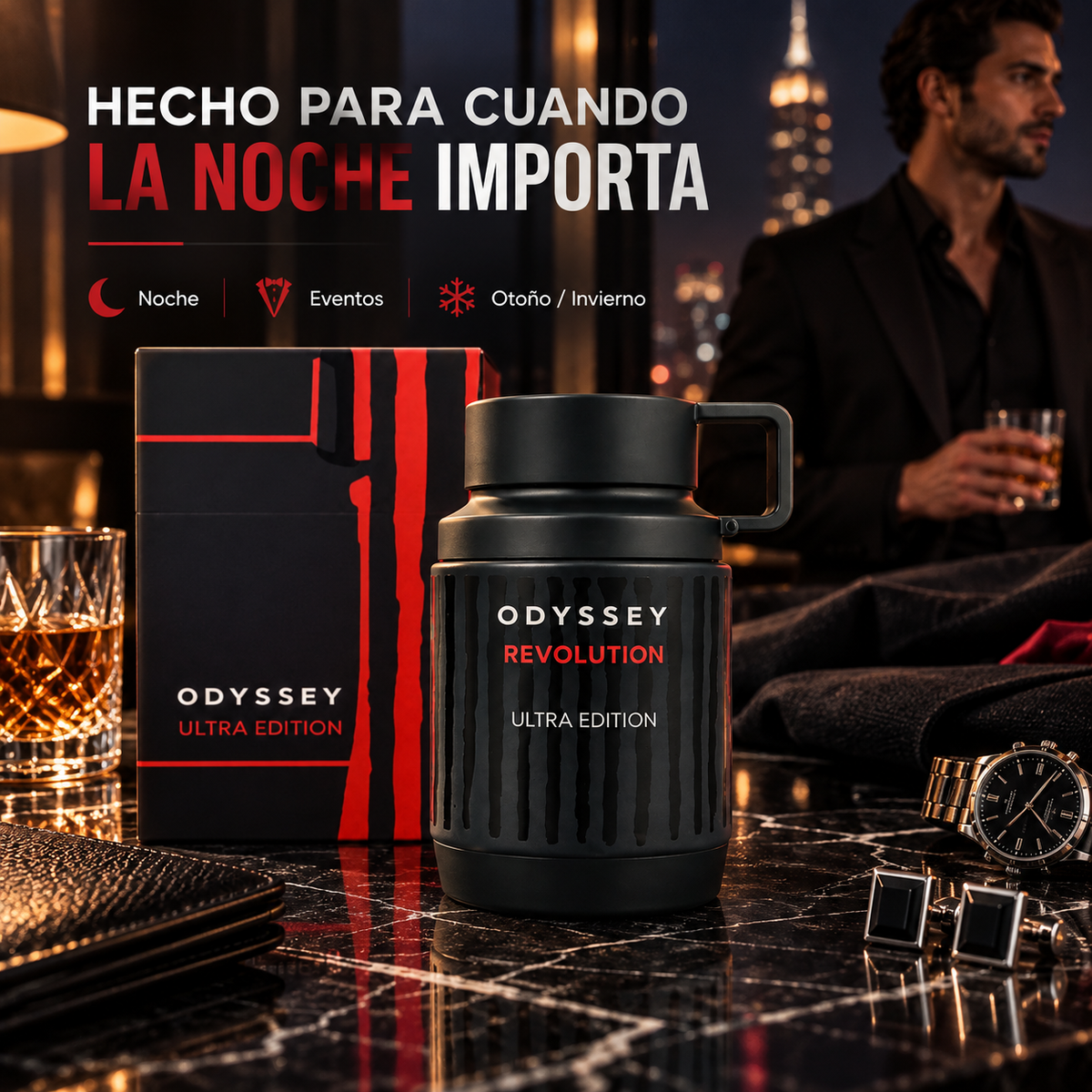 Armaf – Perfume para Hombre Odyssey Revolution Ultra Edition 100 ml
