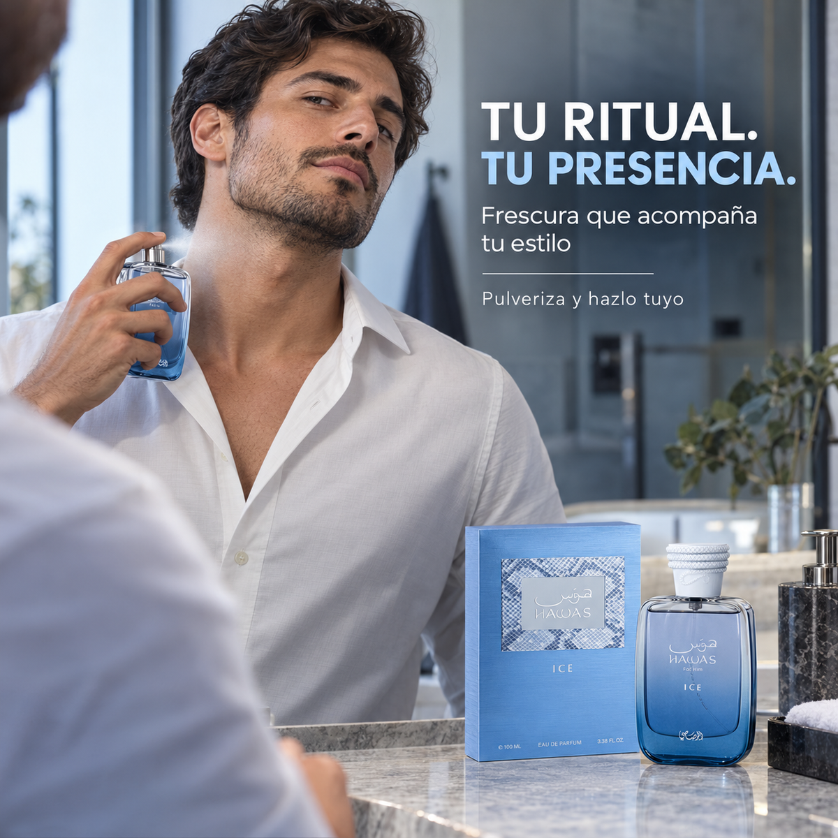 Rasasi – Perfume para Hombre Hawas Ice Fresco y Afrutado 100 ml