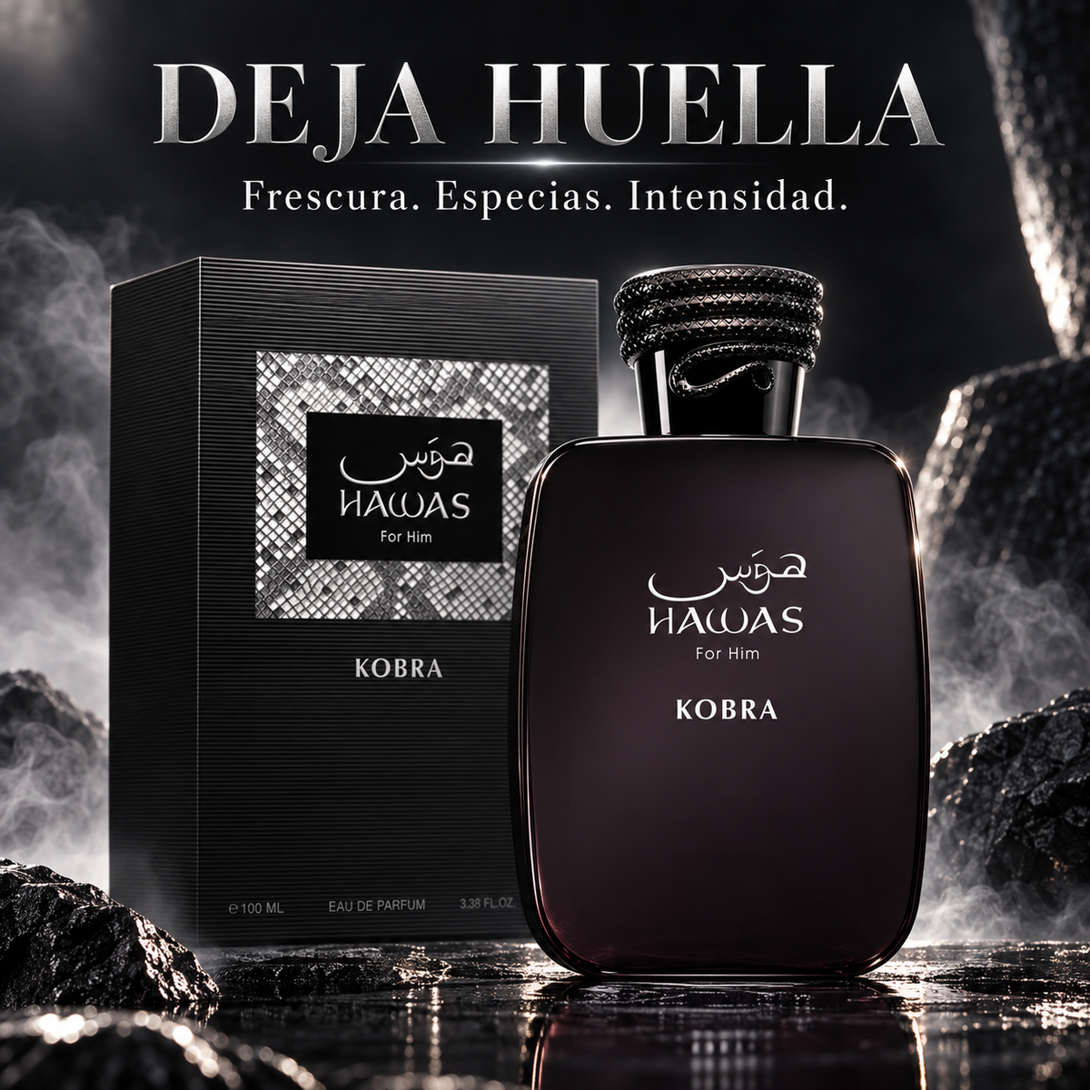 Rasasi – Perfume Árabe para Hombre Hawas Kobra Eau de Parfum 100 ml