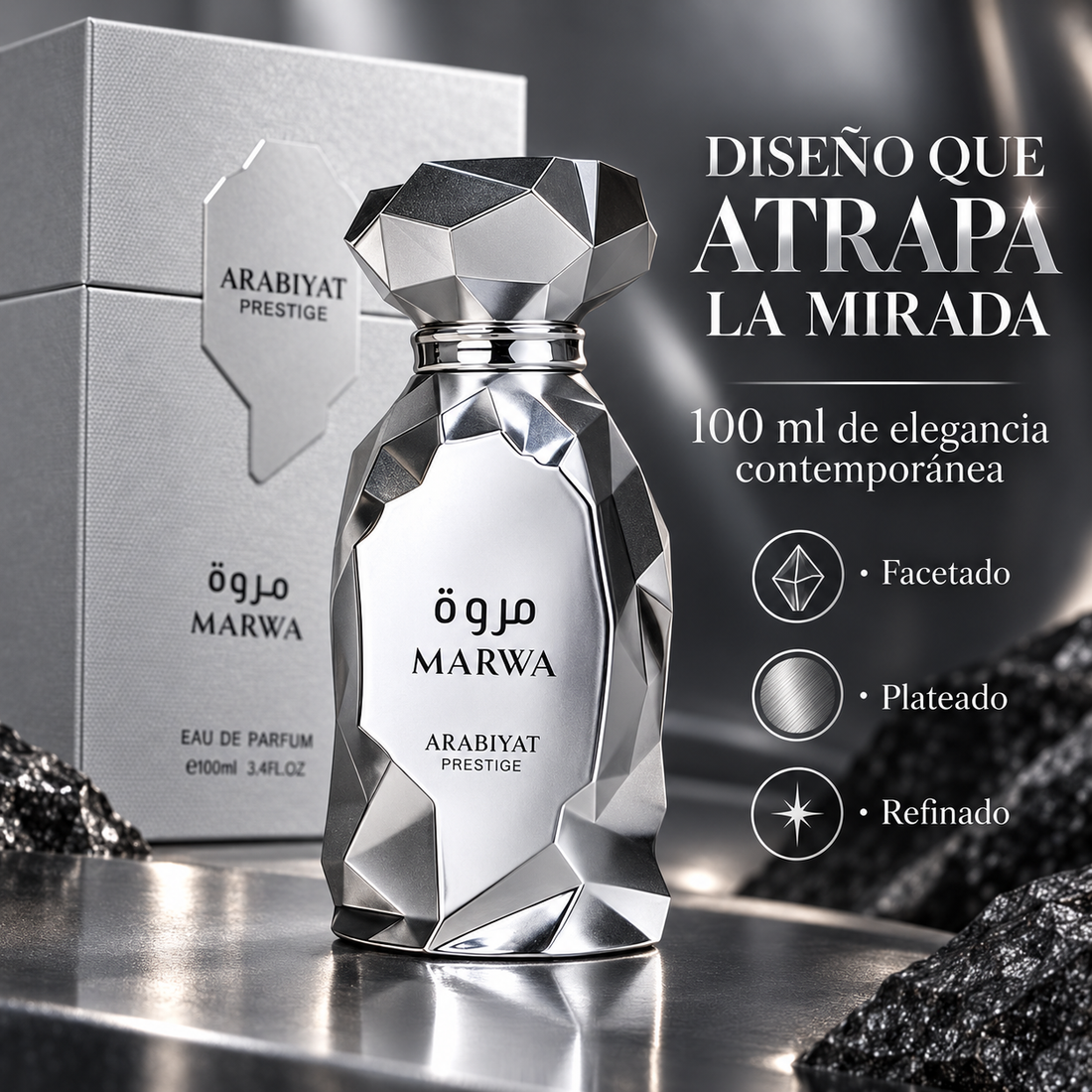 Arabiyat Prestige – Perfume Árabe para Hombre Marwa Fresco y Cítrico 100 ml