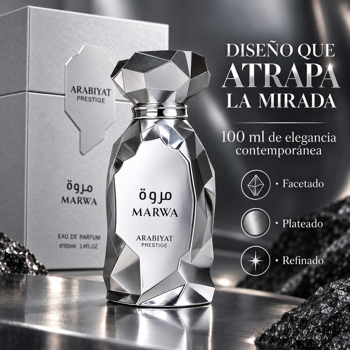 Arabiyat Prestige – Perfume Árabe para Hombre Marwa Fresco y Cítrico 100 ml