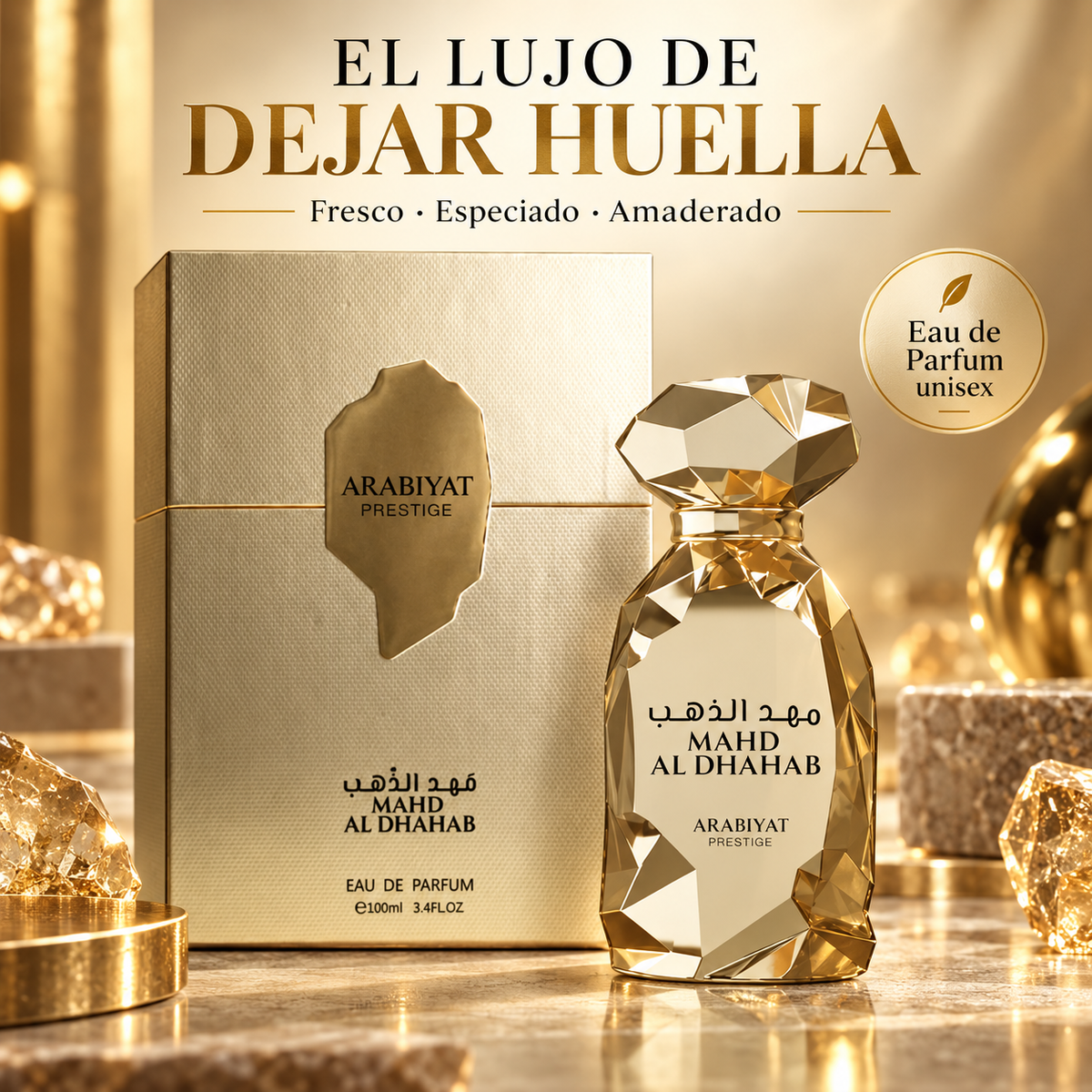 Arabiyat Prestige – Perfume Unisex Amaderado Mahd Al Dhahab 100 ml