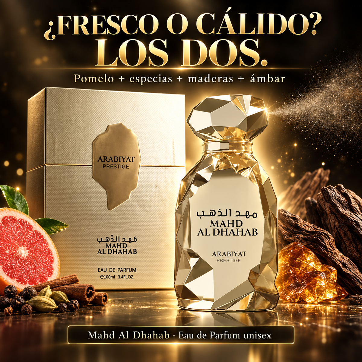 Arabiyat Prestige – Perfume Unisex Amaderado Mahd Al Dhahab 100 ml