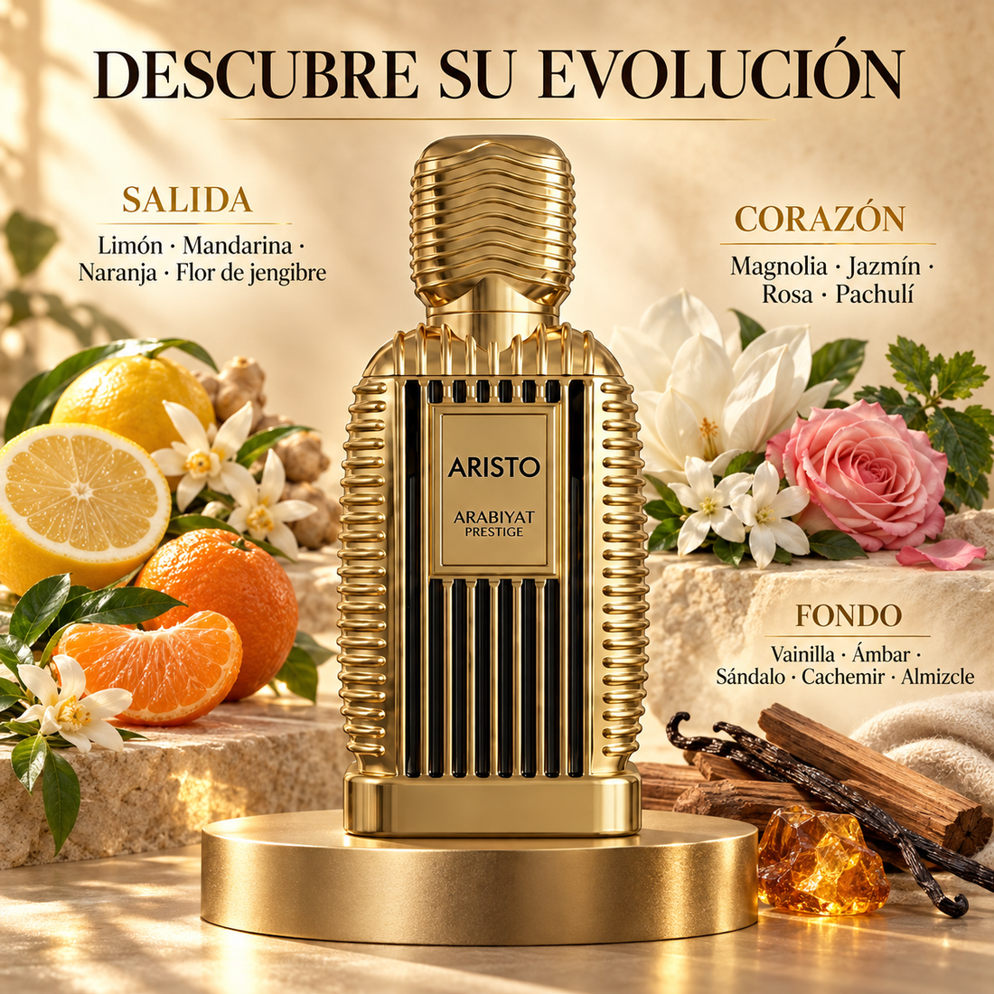 Arabiyat Prestige – Perfume Unisex Cítrico Floral Amaderado Aristo 100 ml