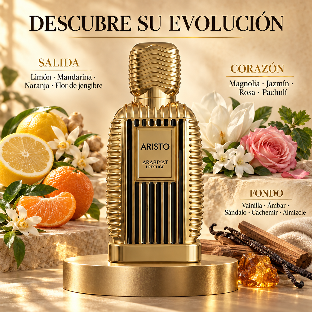Arabiyat Prestige – Perfume Unisex Cítrico Floral Amaderado Aristo 100 ml