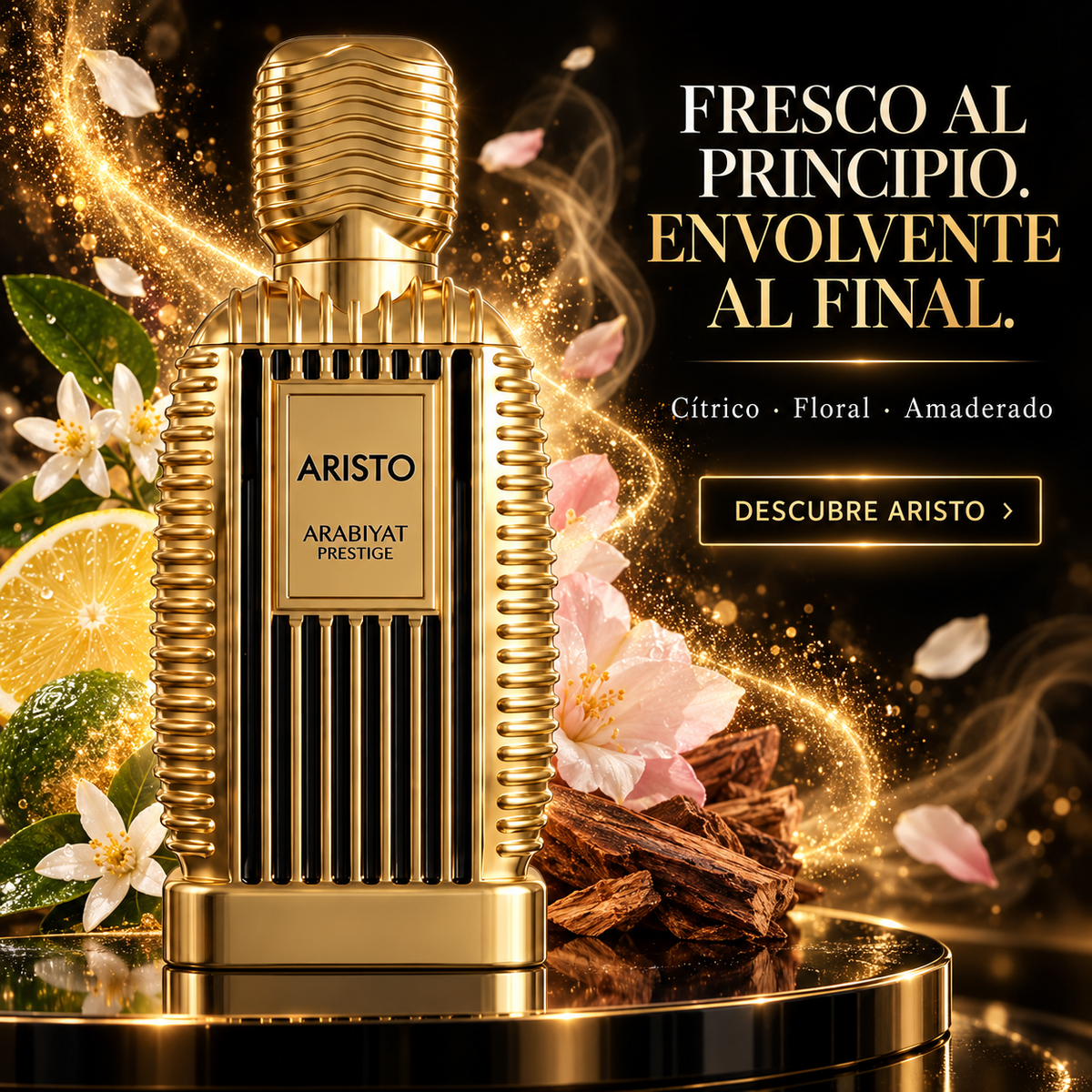 Arabiyat Prestige – Perfume Unisex Cítrico Floral Amaderado Aristo 100 ml