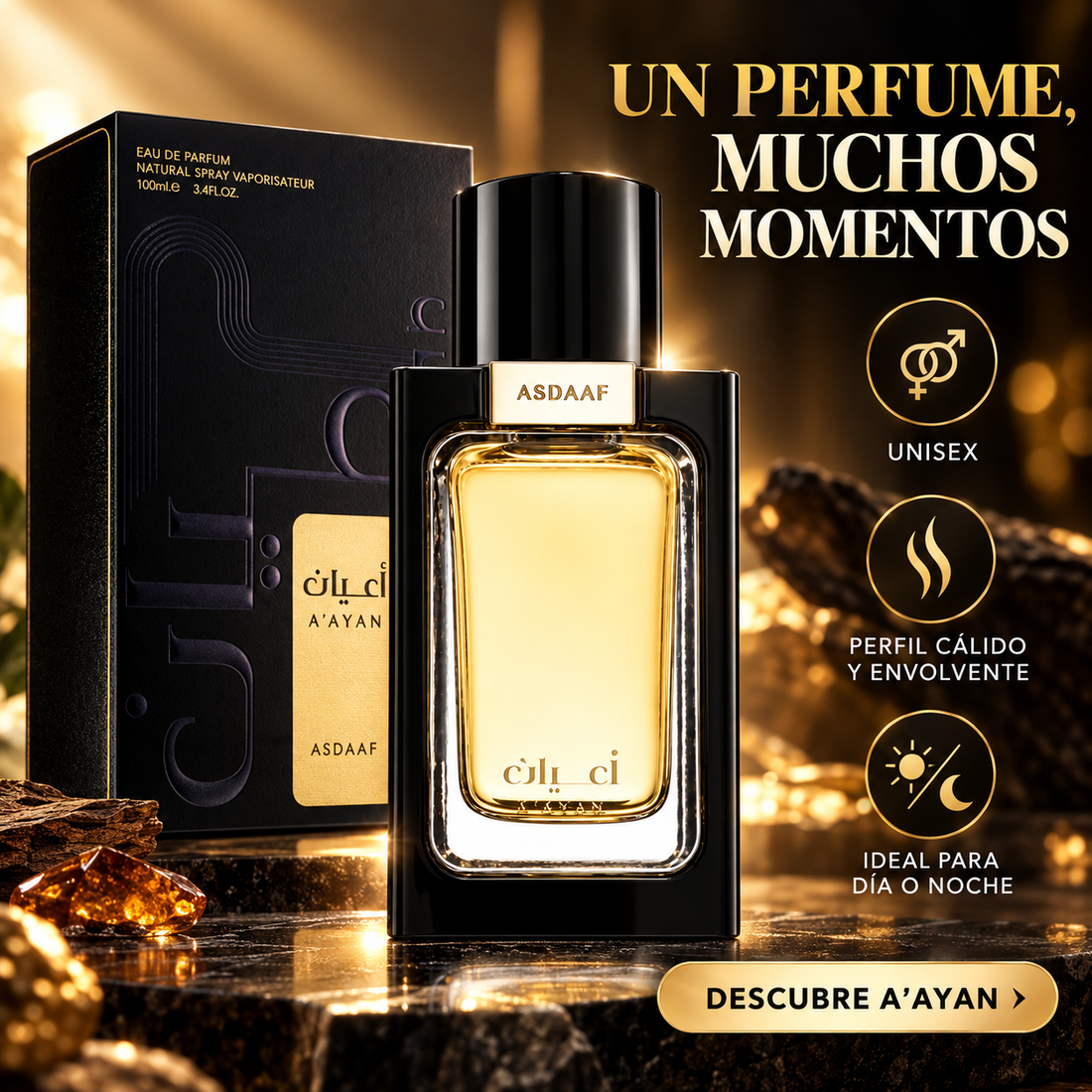 Lattafa ASDAAF – Perfume Unisex A'ayan Eau de Parfum 100ml