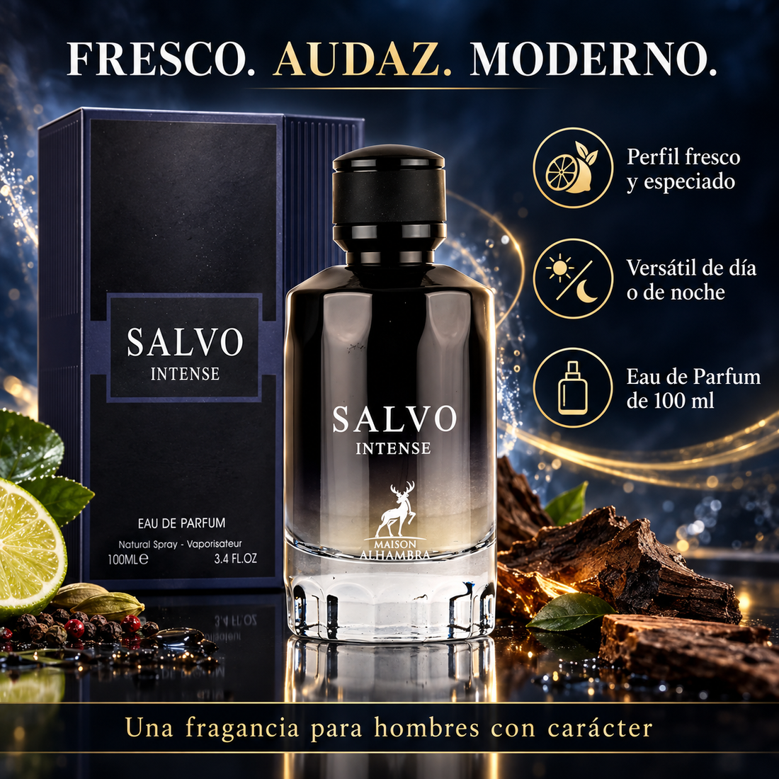 Maison Alhambra – Perfume de Hombre Salvo Intense EDP 100 ml
