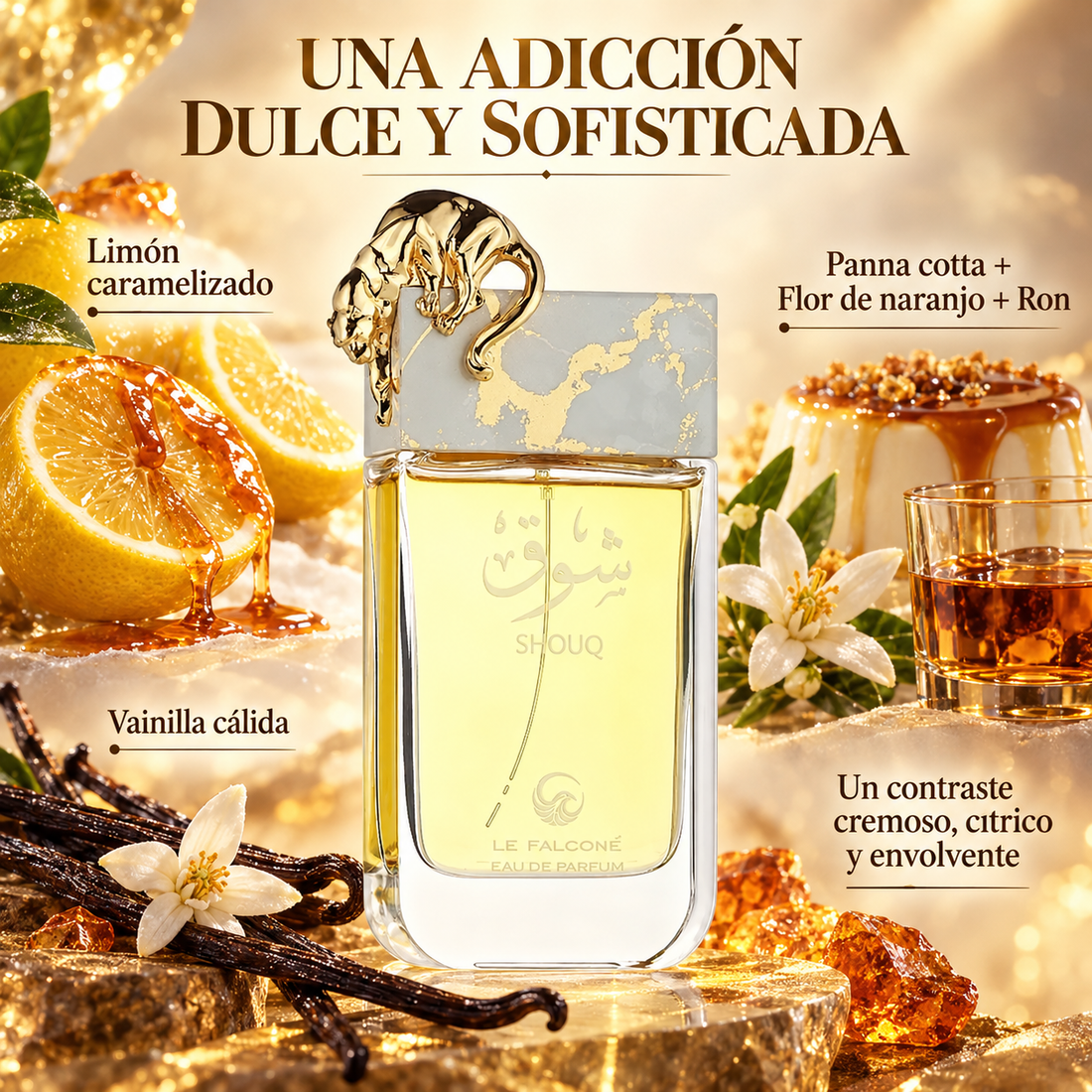 Le Falcone – Perfume para Hombre Shouq de Aroma Dulce y Cálido 100 ml