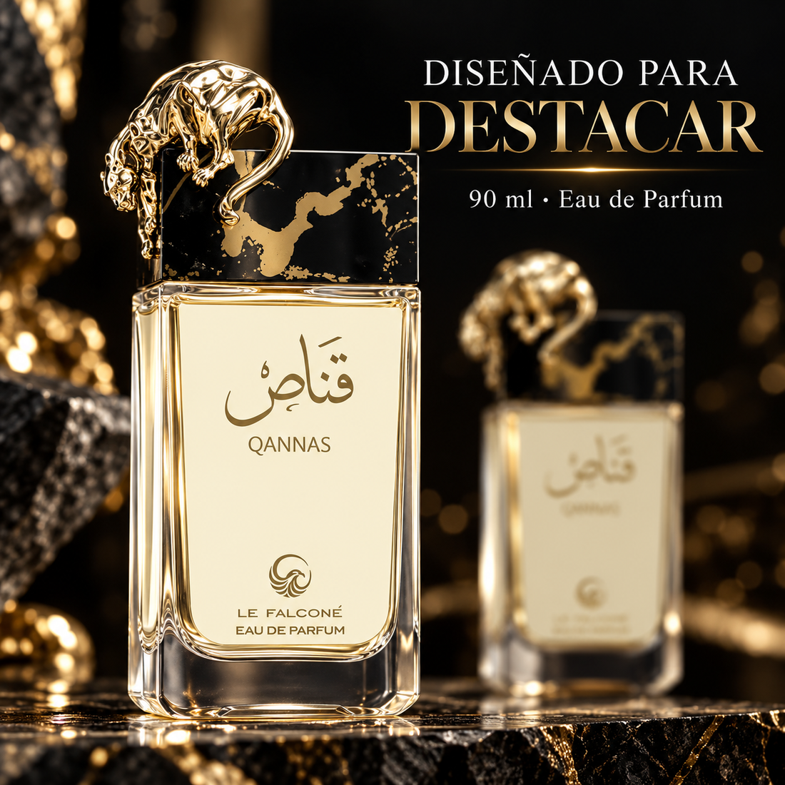 Le Falcone – Perfume para Hombre Qannas Fresco y Cálido 90 ml