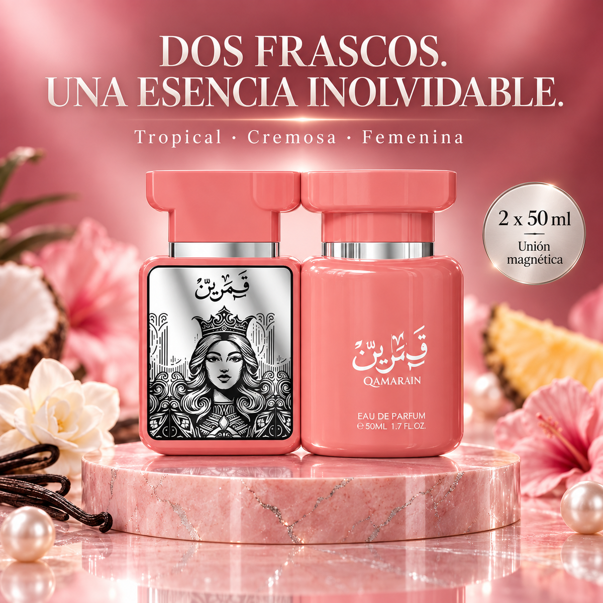 Amaran Exclusive – Perfume floral afrutado para mujer 2 x 50 ml