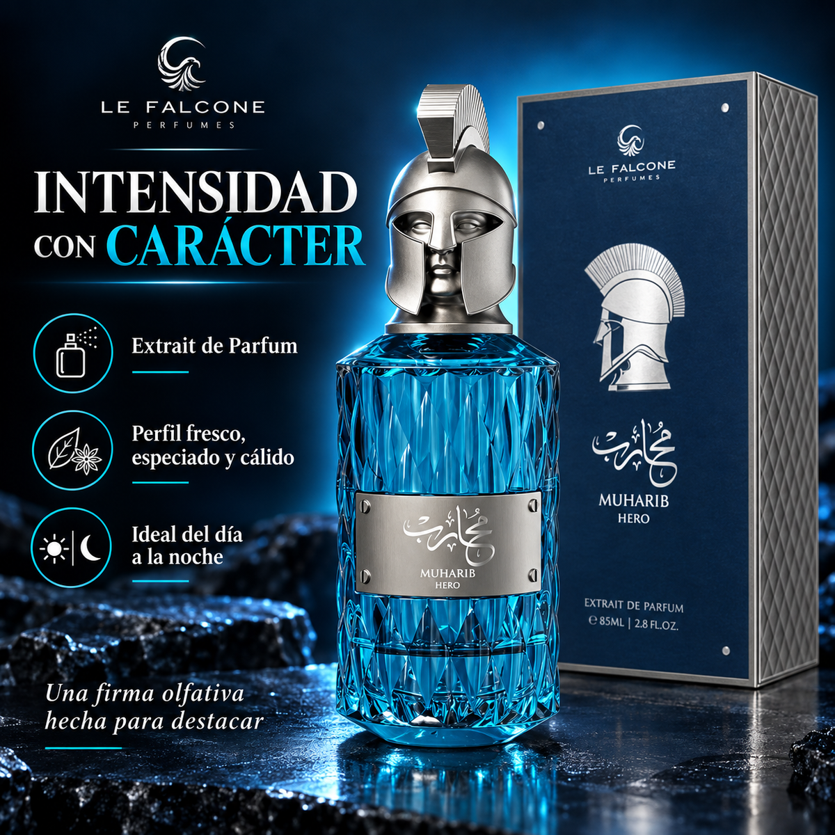 Le Falcone – Perfume para Hombre Muharib Hero Extrait de Parfum 85 ml