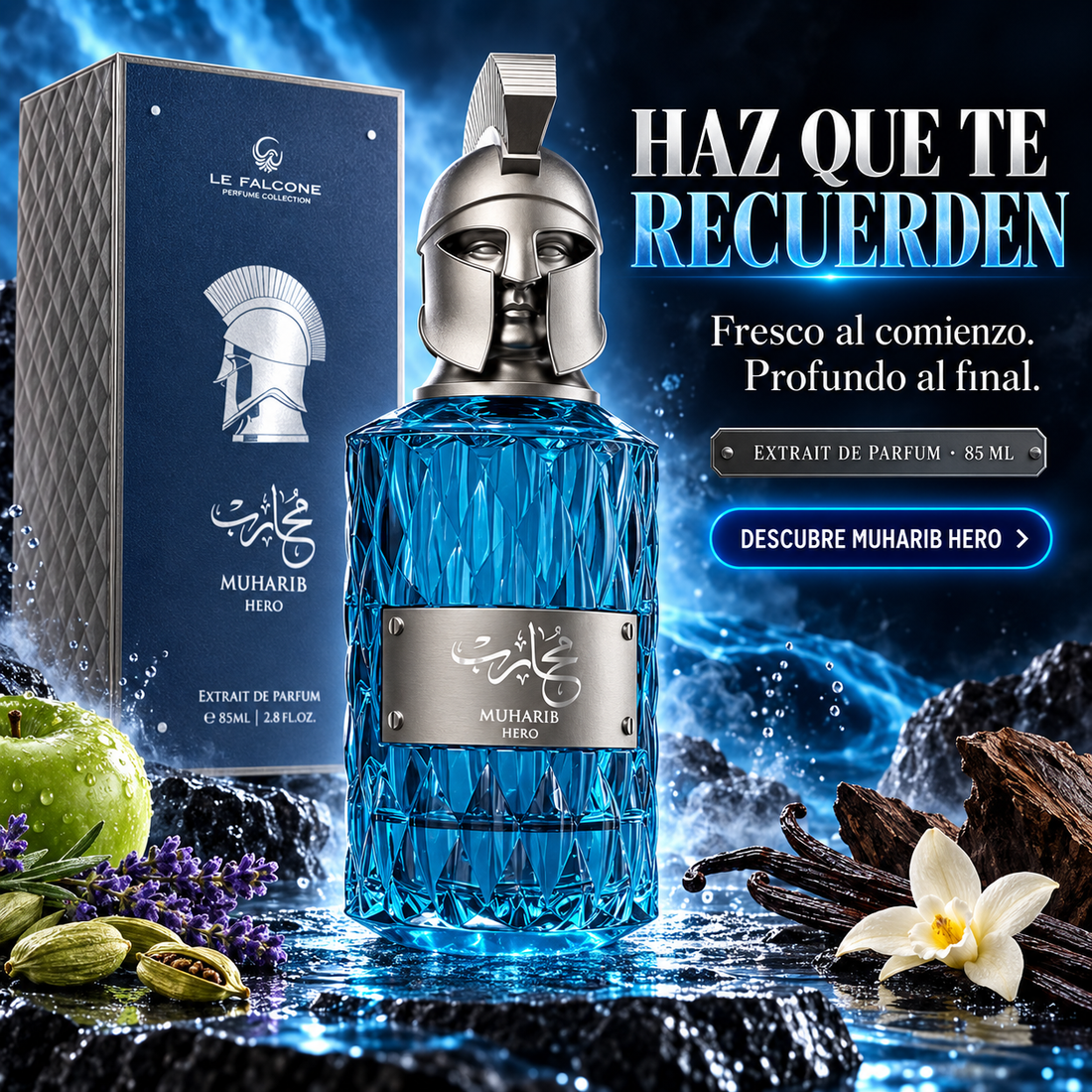 Le Falcone – Perfume para Hombre Muharib Hero Extrait de Parfum 85 ml