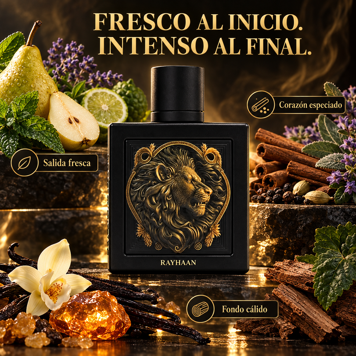 Rayhaan – Perfume para Hombre Lion Eau de Parfum 100 ml