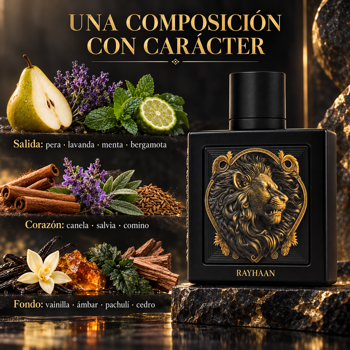 Rayhaan – Perfume para Hombre Lion Eau de Parfum 100 ml