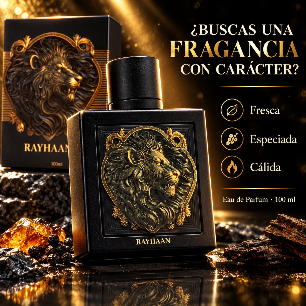 Rayhaan – Perfume para Hombre Lion Eau de Parfum 100 ml