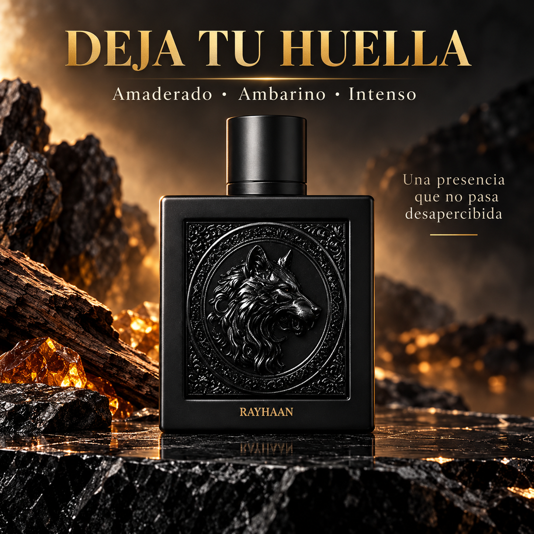 Rayhaan – Perfume para Hombre Wolf EDP Amaderado Ambarino 100 ml