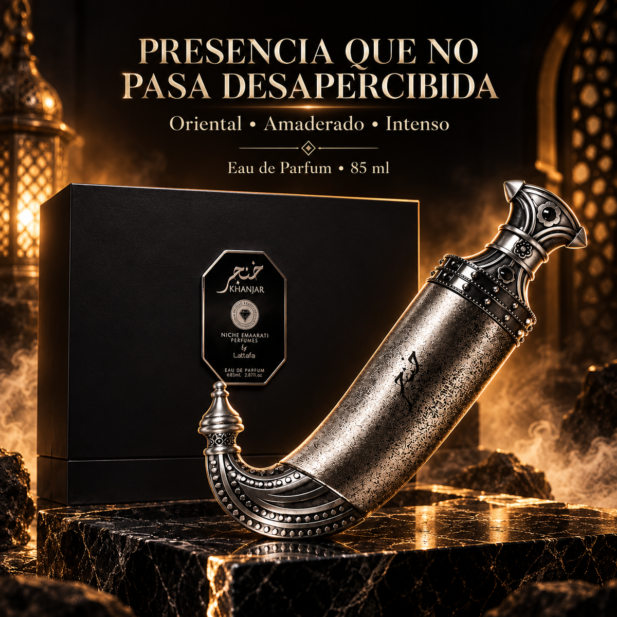 Lattafa – Perfume para Hombre Niche Emarati Khanjar EDP 85 ml