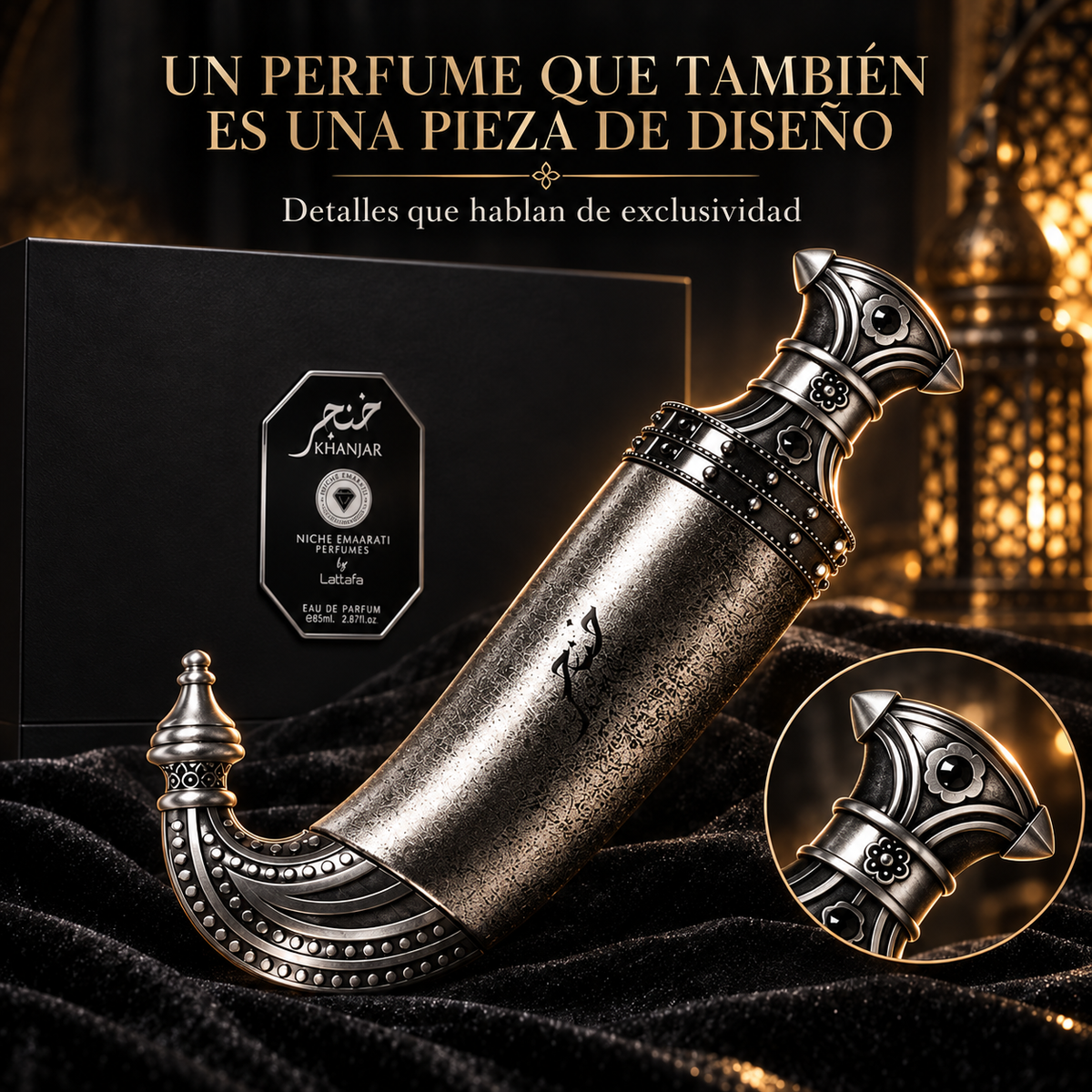 Lattafa – Perfume para Hombre Niche Emarati Khanjar EDP 85 ml