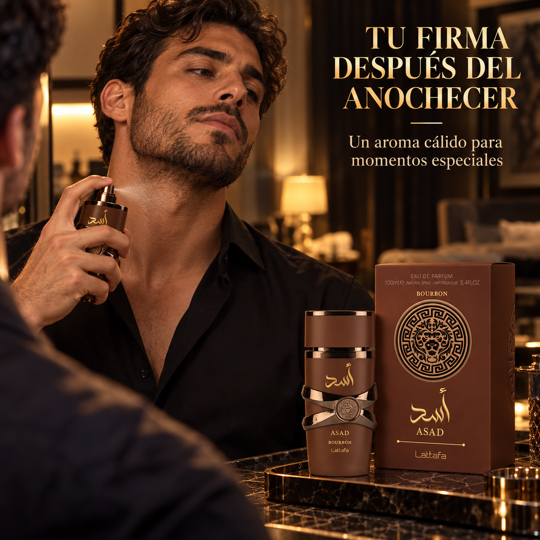 Lattafa – Perfume Oriental para Hombre Asad Bourbon 100 ml