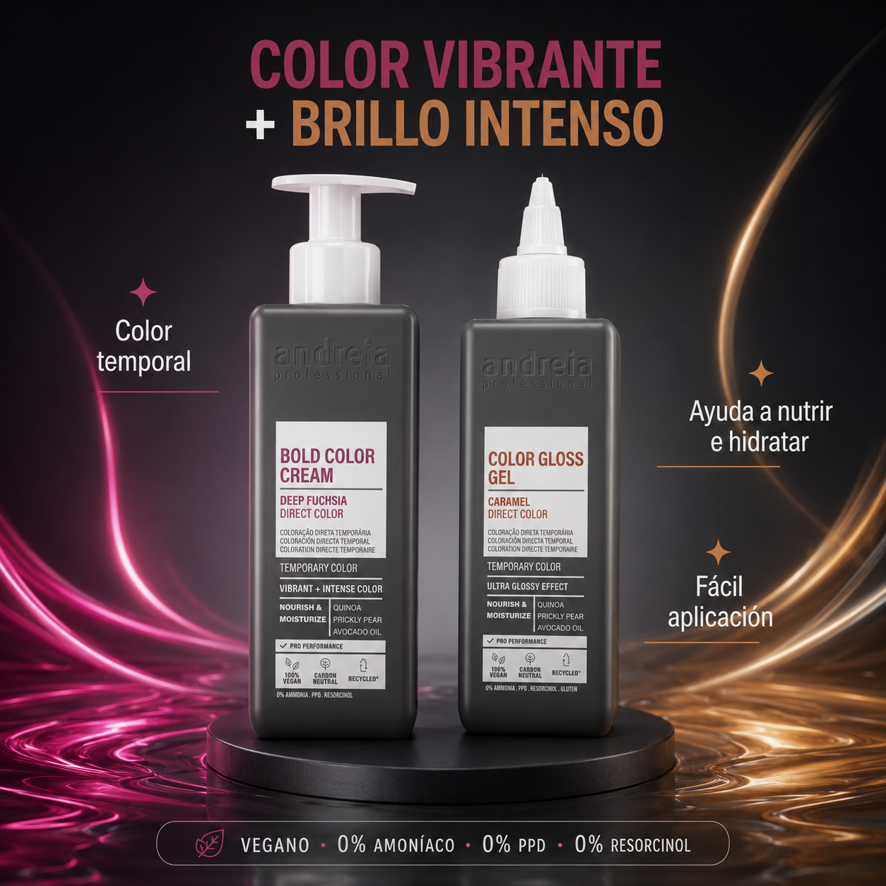 Andreia Professional – Tinte Capilar Temporal Vegano Ultrabrillante 200 ml