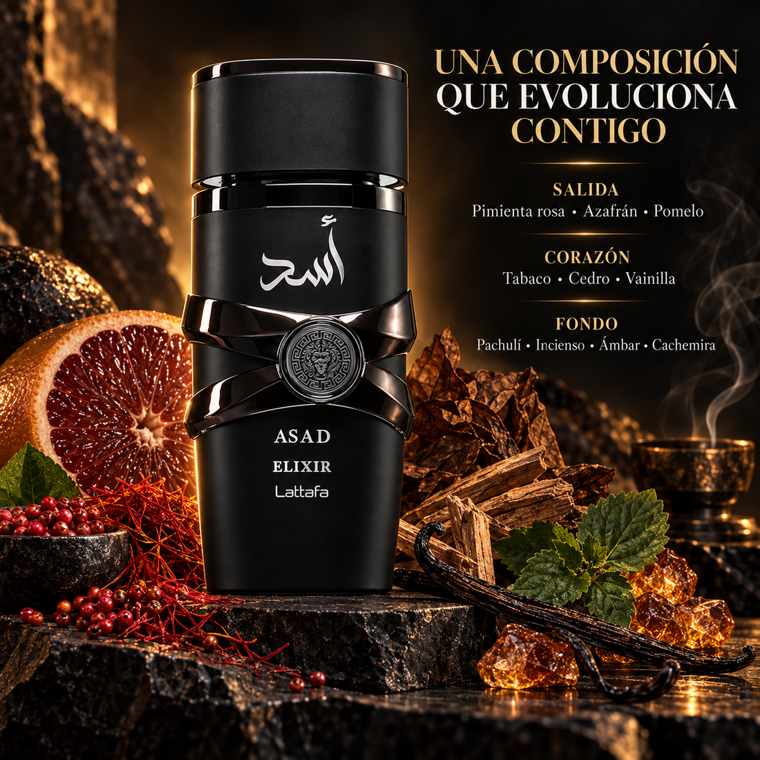 Lattafa Asad Elixir – Perfume para Hombre 100 ml