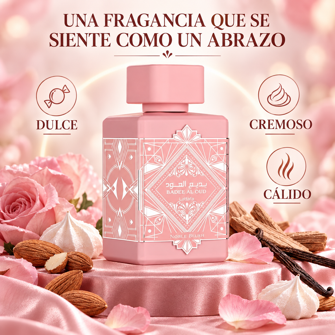 Lattafa – Perfume Dulce para Mujer Badee Al Oud Noble Blush 100 ml
