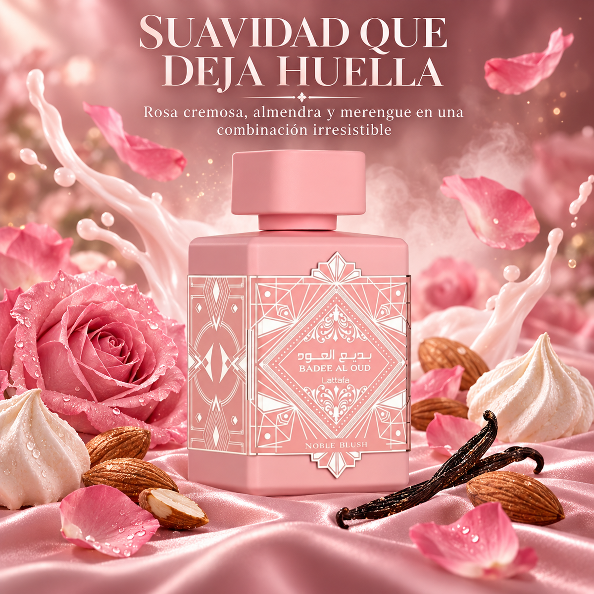 Lattafa – Perfume Dulce para Mujer Badee Al Oud Noble Blush 100 ml